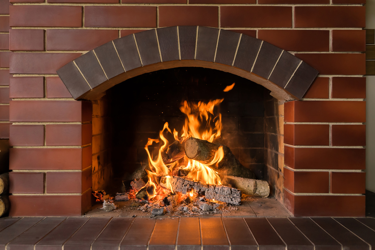 Brick fireplace restoration in Fort Worth – protecting brick masonry from winter weather and freeze-thaw damage in North Texas